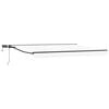 vidaXL Manuell markiseramme med LEDs Hvit 4 x 2 m