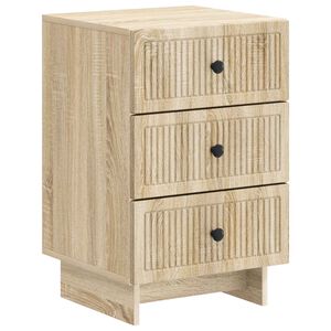 vidaXL Nattbordskap Sonoma eik 43 x 41 x 66,5 cm Konstruert tre
