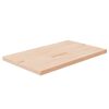 vidaXL Benkeplate til bad 100x60x4 cm ubehandlet heltre