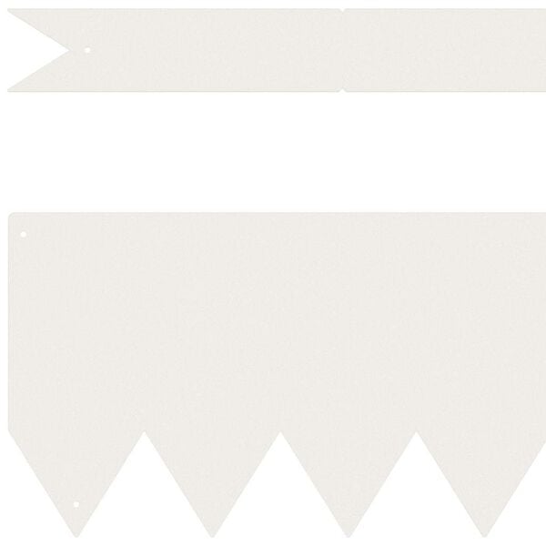 vidaXL Gjerdekant 20 pcs Hvit 100 x 0.05 x 20 cm Kaldvalset stål