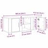 vidaXL TV-skap Gamle tre 100 x 31,5 x 35 cm Konstruert tre