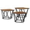 vidaXL Kaffebord 3 stk. Gamle tre 50 x 50 x 40 cm