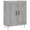 vidaXL Highboard gr&aring; sonoma 69,5x34x180 cm konstruert tre