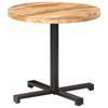 vidaXL Bistrobord rundt &Oslash;80x75 cm grovt mangotre