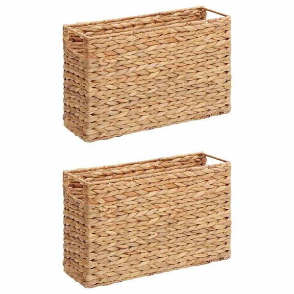 vidaXL Magasinkurver 2 pcs Naturlig 39 x 14 x 25 cm Vannhyasint