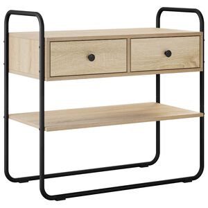 vidaXL Konsollbord Sonoma eik 80 x 40 x 75 cm Konstruert tre