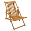 vidaXL Hage Stol 3 Posisjon Solid Eucalyptus Tre Naturlig
