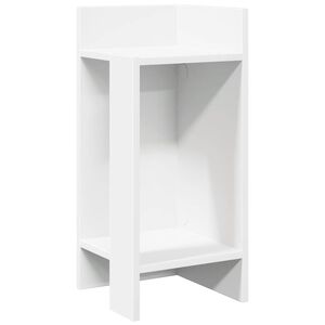 vidaXL Sidebord med hylle hvit 25,5x27x60 cm