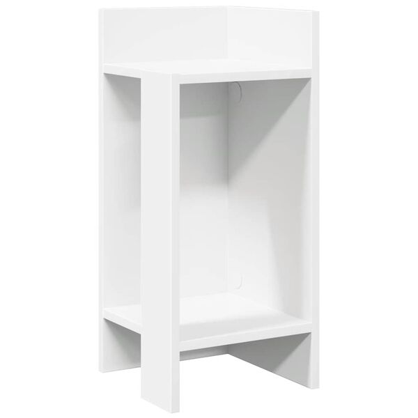 vidaXL Sidebord med hylle hvit 25,5x27x60 cm