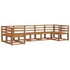 vidaXL Utend&oslash;rs sofa-sett 7 pcs Naturlig Solid akasietre