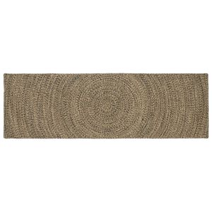 vidaXL Omr&aring;detepper Naturlig og svart 80 x 200 cm Jute
