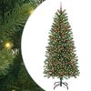 vidaXL Kunstig juletre med 300 LED med stativ gr&oslash;nn 180 cm PE og PVC