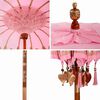 vidaXL Balinesisk Parasol Rosa 215 x 215 x 260 cm