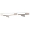 vidaXL Monitorstativ hvit 100x27x14 cm heltre furu