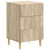 vidaXL Nattbord Sonoma eik 43 x 39,5 x 66,5 cm Konstruert tre