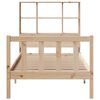 vidaXL Seng med bokhylle uten madrass 90x200 cm heltre furu