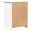 vidaXL Nattbord BODO hvit 53x38,5x67 cm heltre furu