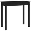 vidaXL Konsollbord svart 80x40x75 cm heltre furu