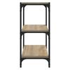vidaXL Bokhylle sonoma eik 40x33x70,5 cm konstruert tre og stål