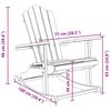 vidaXL Adirondack gyngestol for hage heltre teak