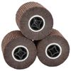 vidaXL Slipe ruller 3 stk. Brun 12 x 12 x 10 cm Syntetisk fiber
