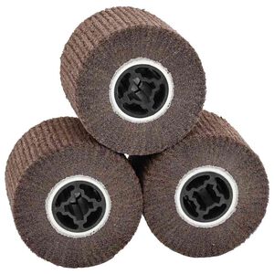vidaXL Slipe ruller 3 stk. Brun 12 x 12 x 10 cm Syntetisk fiber