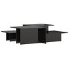 vidaXL Salongbord 2 stk h&oslash;yglans svart 111,5x50x33 cm konstruert tre