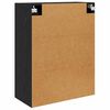 vidaXL Vegghengt skap 2 pcs Svart Eik 69,5 x 34 x 90 cm Konstruert tre