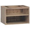 vidaXL Veggmontert baderomsskap 60x39x40 cm heltre teak