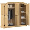 vidaXL Garderobe Corona 194x52x186 cm heltre furu