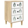 vidaXL Nattbordskap HANAU Sonoma eik 36 x 33 x 60 cm Konstruert tre