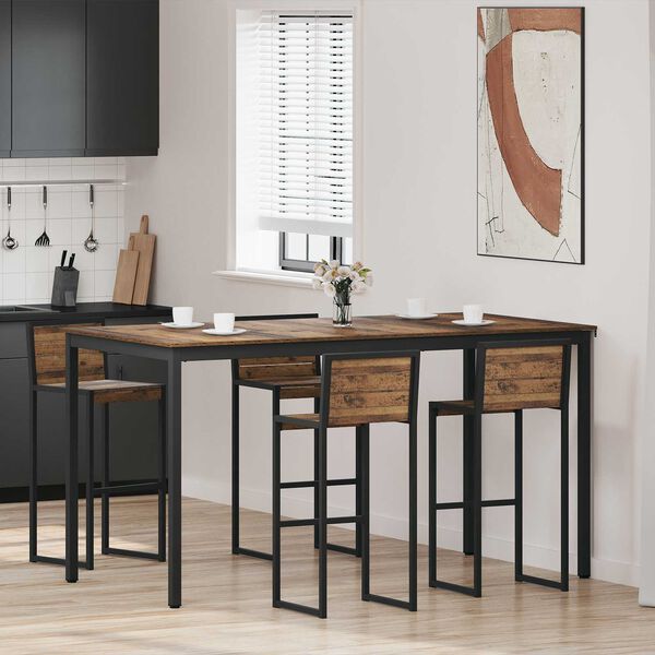 vidaXL St&aring;ende Bar Bord Konstruert tre