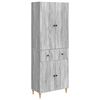 vidaXL Skapsett 2 pcs 66 x 34,5 x 90 cm Konstruert tre
