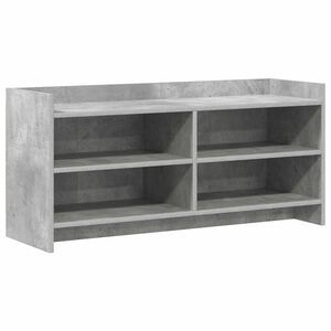 vidaXL TV-skap 100 x 33 x 47 cm Betonggr&aring; Konstruert tre