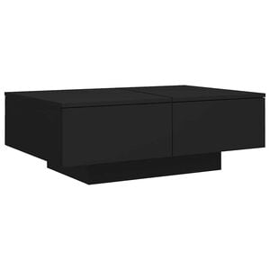 vidaXL Salongbord svart 90x60x31 cm konstruert tre