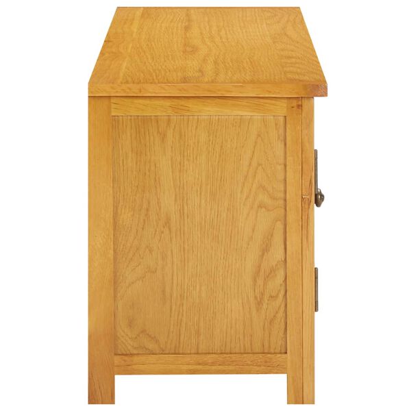 vidaXL TV-benk 120x35x48 cm heltre eik