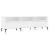 vidaXL TV-benk hvit 150x30x44,5 cm konstruert tre