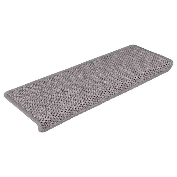 vidaXL Selvklebende trappematter sisal 30 stk 65x21x4 cm s&oslash;lv