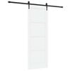 vidaXL Skyved&oslash;r ORKDAL 78 x 211 cm Konstruert tre Hvit og svart