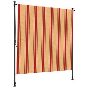 vidaXL Utend&oslash;rs Rullegardin Flerfarget 100 x 270 cm