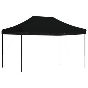 vidaXL Partytelt 292 x 440 x 315 cm Svart Oxford Stoff