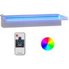 vidaXL Vannfall med RGB LED rustfritt st&aring;l 45 cm
