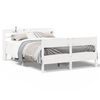 vidaXL Sengeramme uten madrass hvit 140x200 cm heltre furu