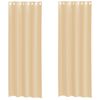 vidaXL Voilegardiner med grommets 2 stk sand