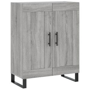 vidaXL Skjenk gr&aring; sonoma 69,5x34x90 cm konstruert tre