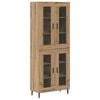 vidaXL H&oslash;yskap 2 pcs Artisan Eik 69,5 x 34 x 180 cm Konstruert tre