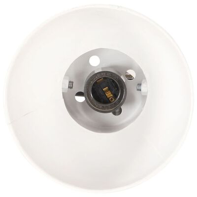 vidaXL Gulvlampe med 2 lampeskjermer hvit E27 støpejern