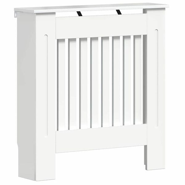 vidaXL Radiator Deksel H&oslash;yglanset hvit 78 x 19 x 81,5 cm