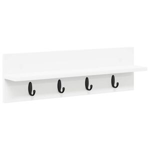 vidaXL Vegghengt kleshenger Veggmontert Hvit 60 x 10,5 x 18 cm