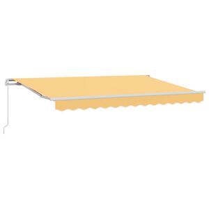 vidaXL Uttrekkbar markise sand 3,5 x 2,5 m Polyester og aluminium
